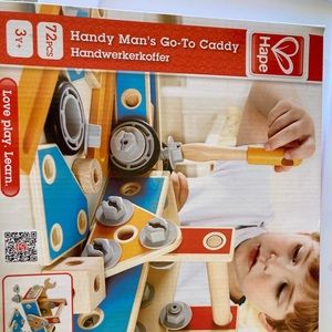New in Box Hape Toys Handy Man Caddy